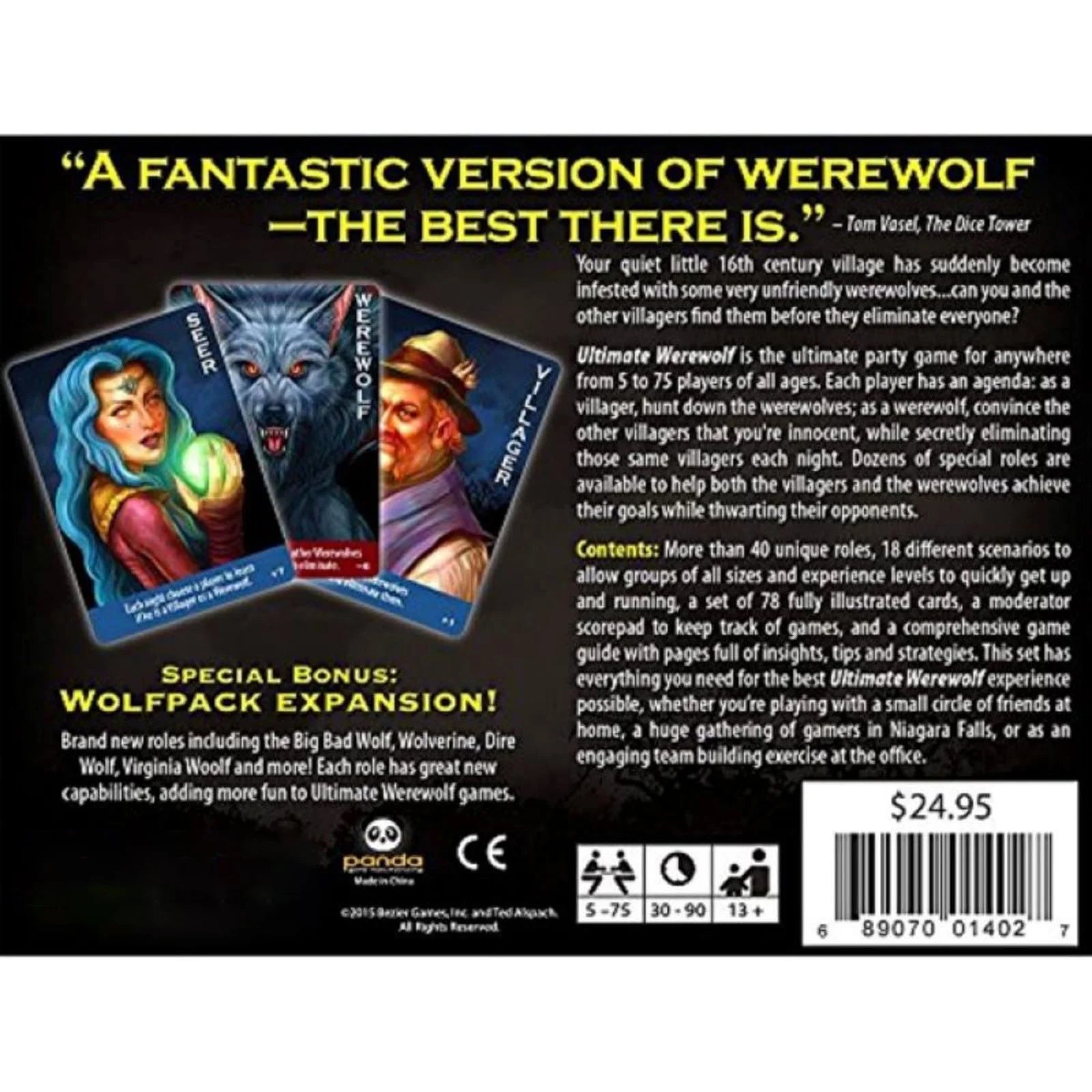 Ultimate Werewolf (Deluxe Edition) w/Werewolf Hunting Party Bonus Expansion