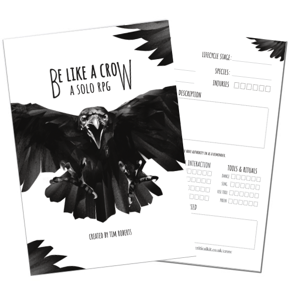 Be Like a Crow Rulebook - Solo TTRPG