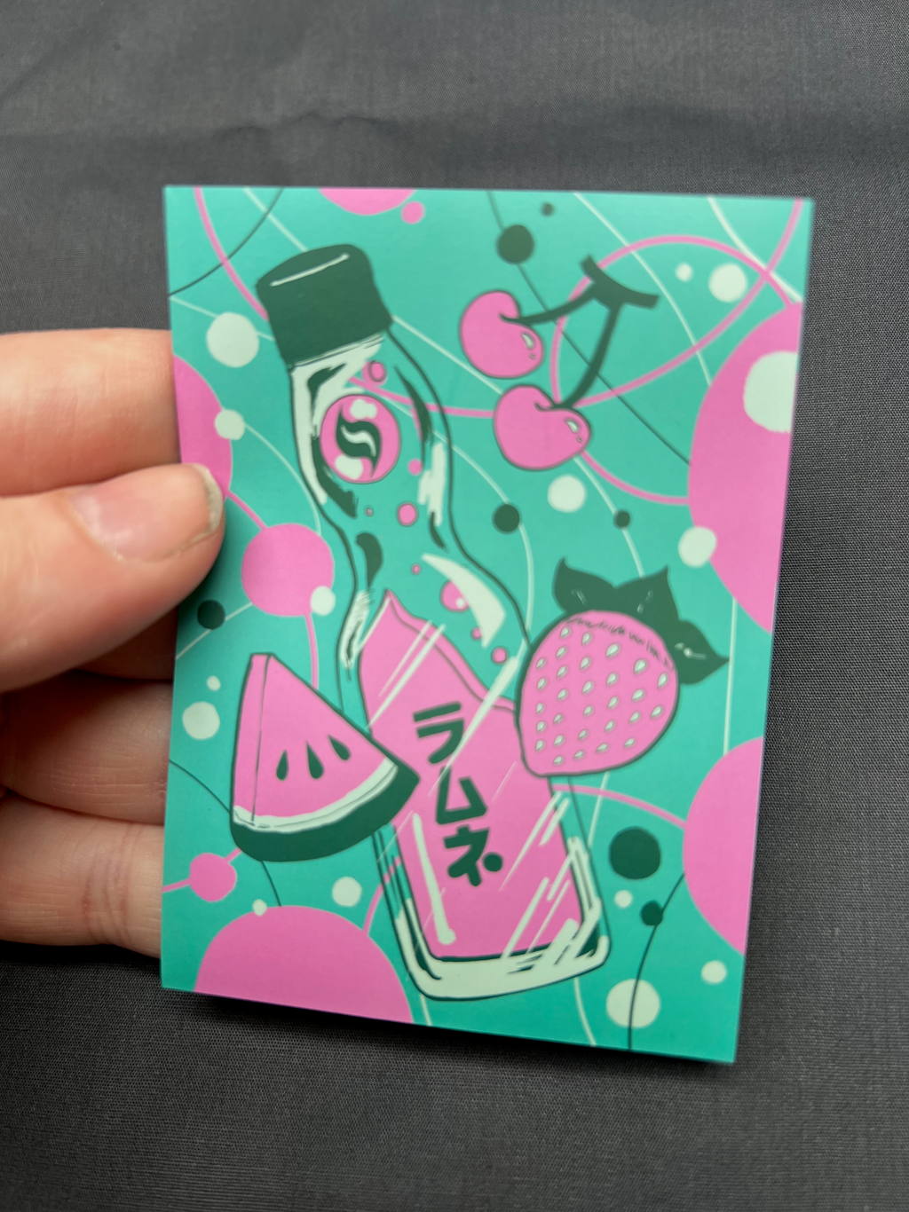 Kawaii Custom Gaming Card Sleeves: Fruit & Ramune