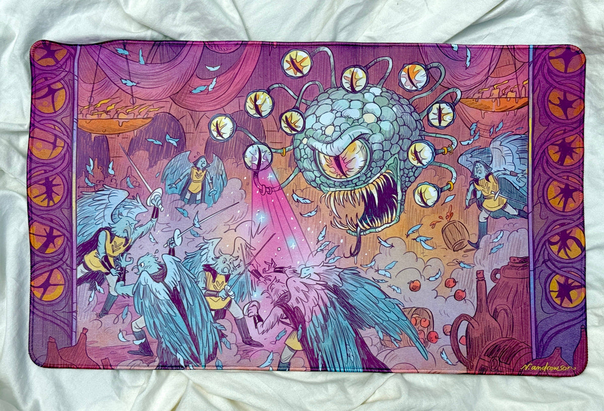 Beholder's Charm Ray ~ Bribery Desk-Mat /Playmat