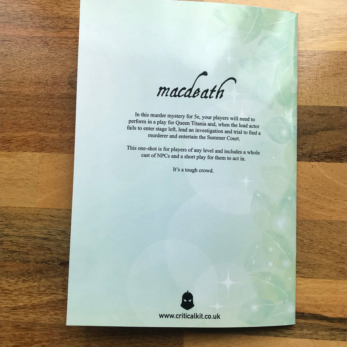 Macdeath DND one shot- a 5th Edition Murder Mystery (A5 book)