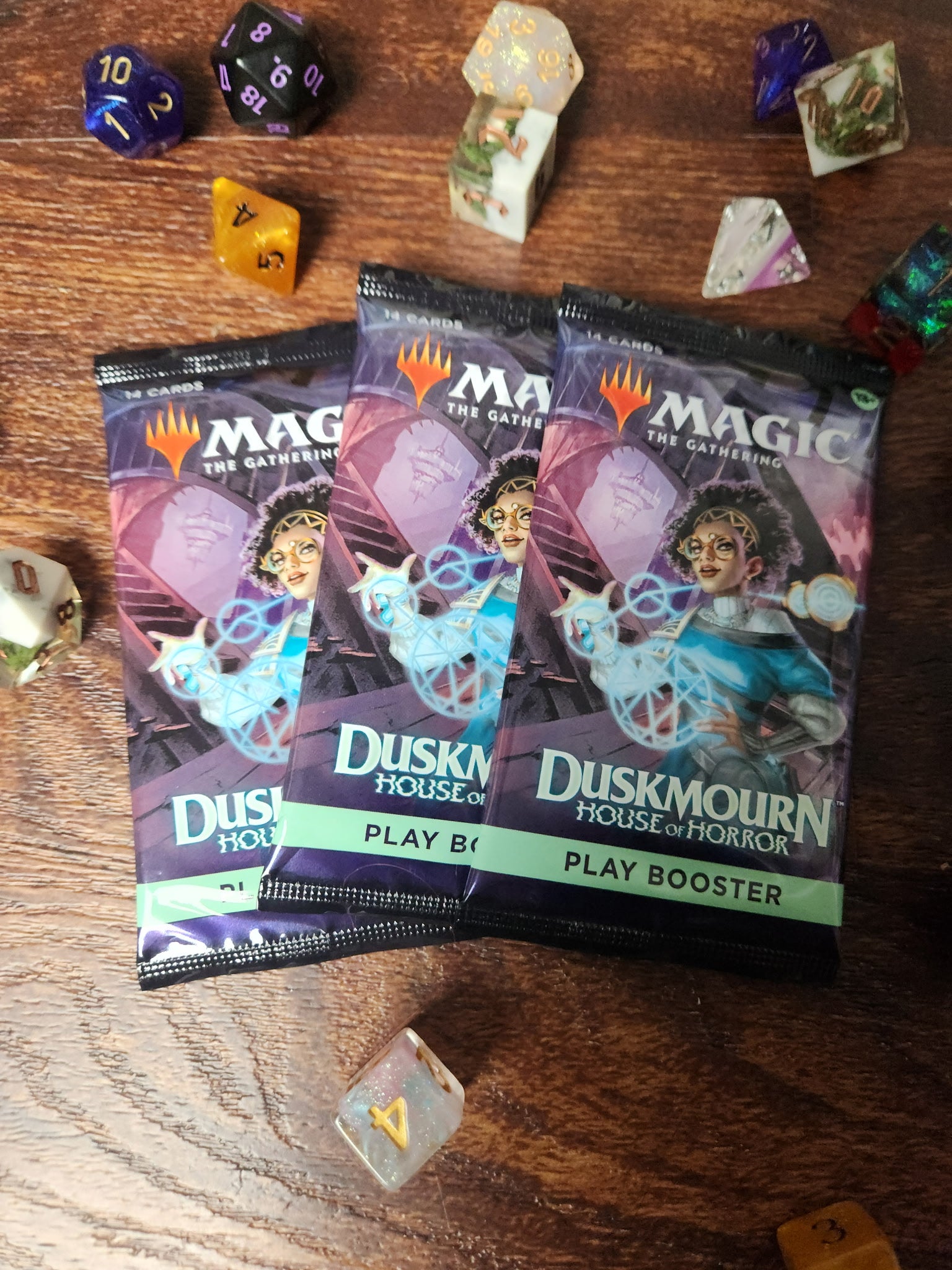 Three Duskmourn House of Horror Play Booster Packs