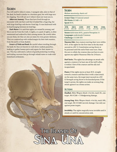 The Islands of Sina Una Campaign - 5e D&D