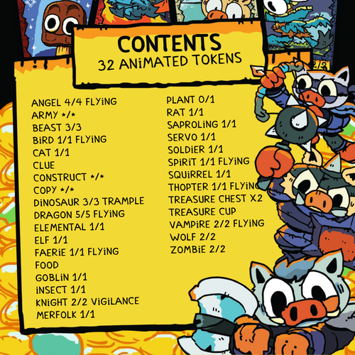 Animated Tokens for Magic The Gathering