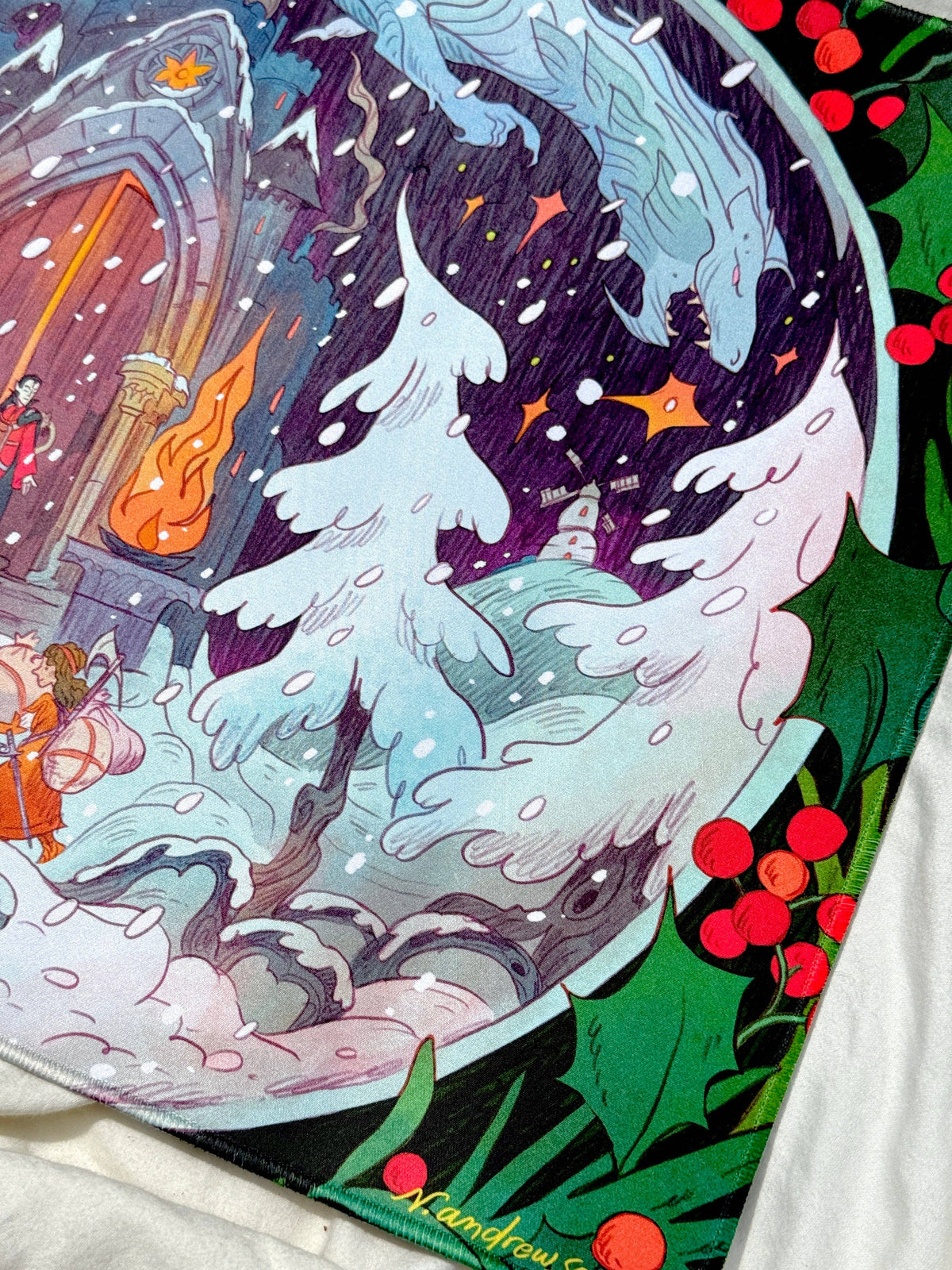 D&D Holiday Card Desk-mat / Playmat