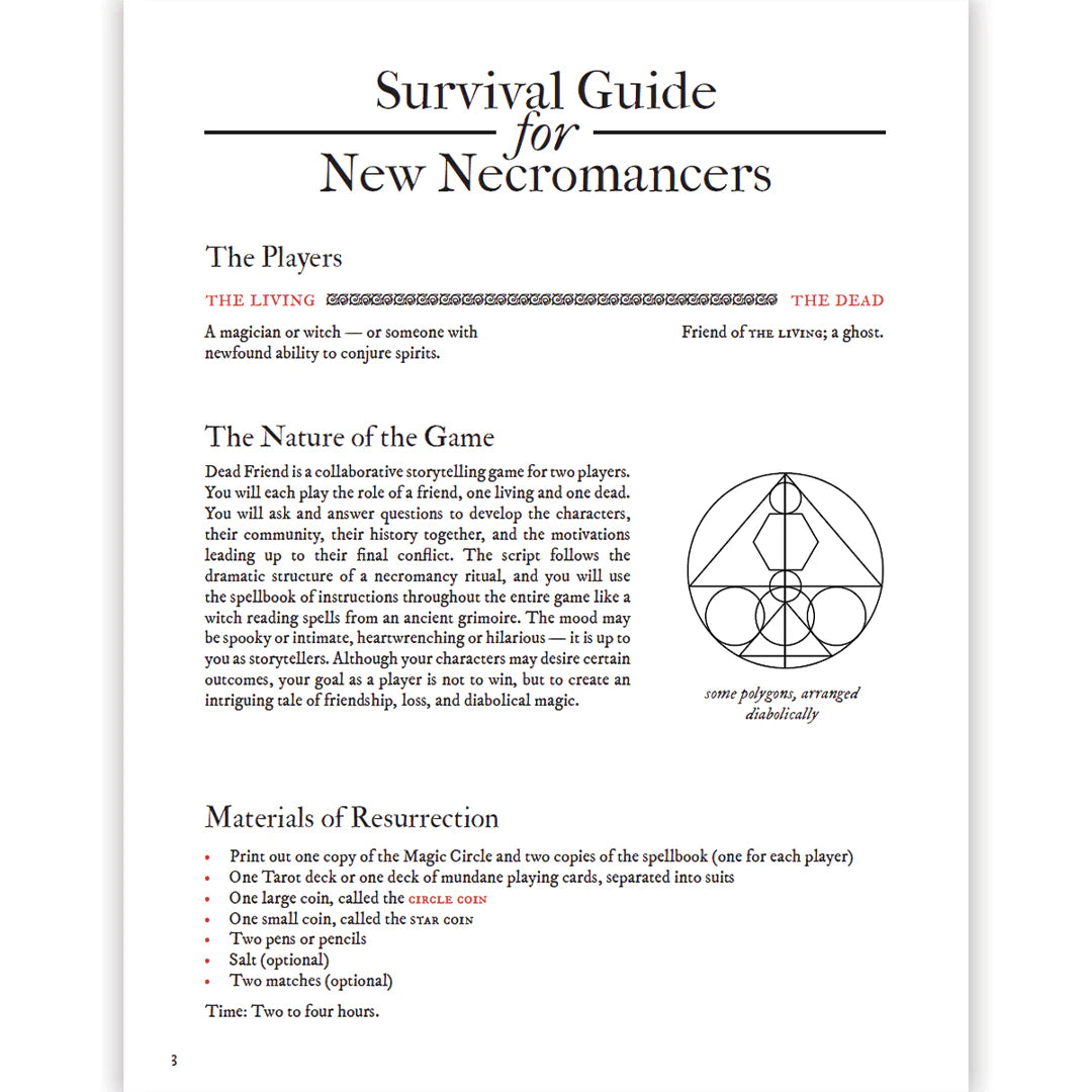 Dead Friend: A Game of Necromancy