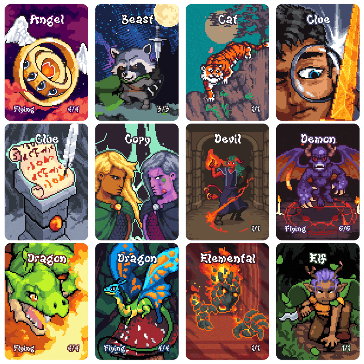 Retro Animated Tokens for Magic The Gathering