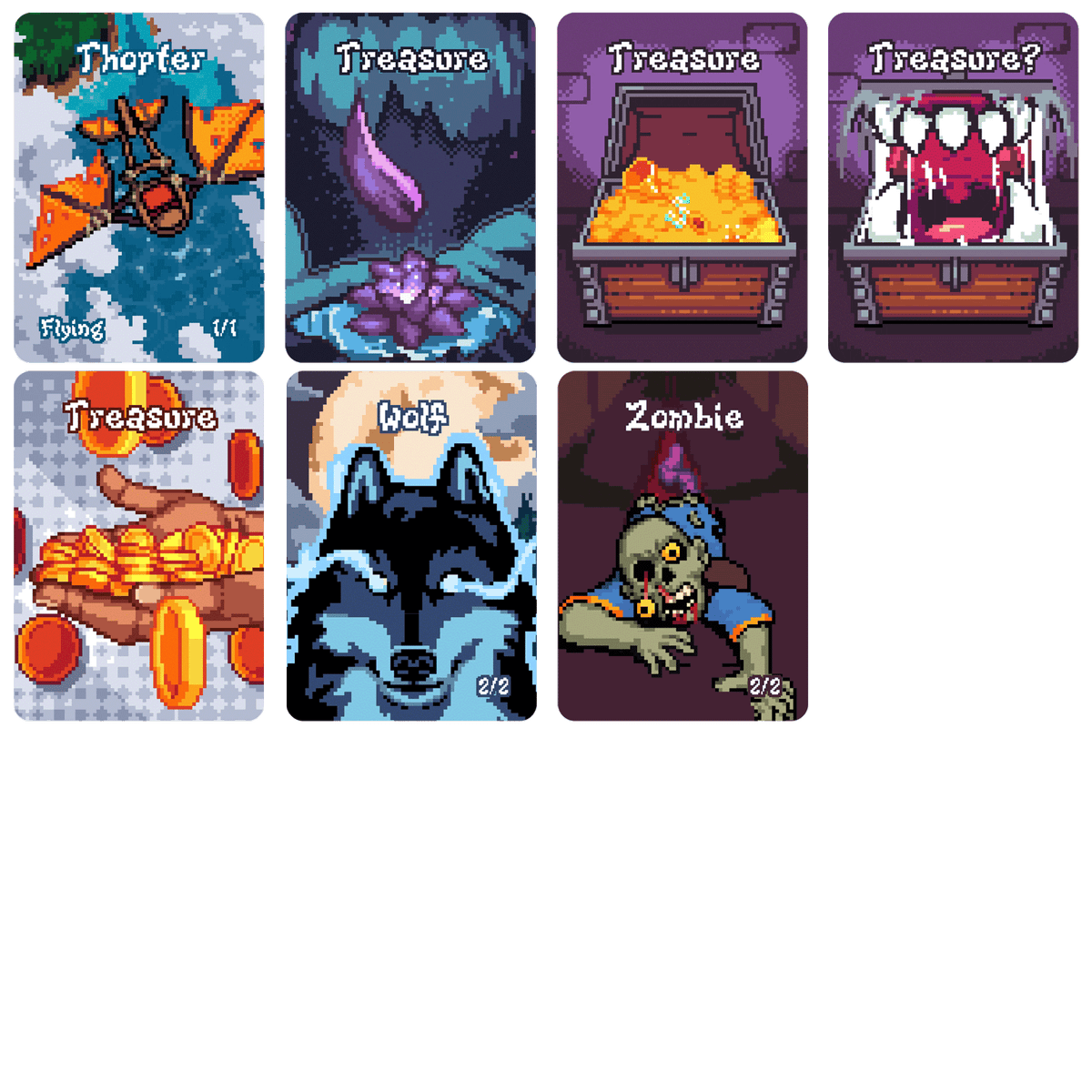 Retro Animated Tokens for Magic The Gathering